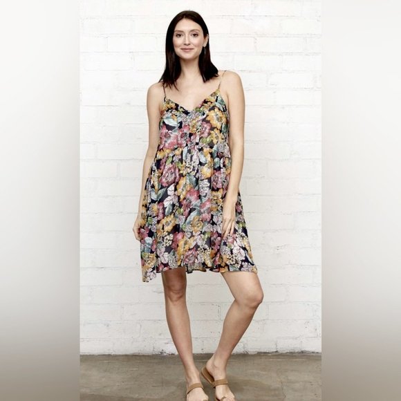 Rachel Pally Chiffon Lola Dress Bouquet Size Large - Picture 4 of 13